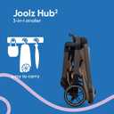 Joolz Hub2 Compact Pushchair Cotfor Newborns, Ergonomic Design, UPF 50+ Sun Protection, Lightweight (7.6 lbs), Easy to Carry, Machine Washable (Sandy Taupe)