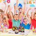 CANREVEL Birthday Cards 3D PopUp Blowable LED Light Candle Cake Music Happy Birthday Card Postcards Greeting Cards Gifts Ideas for Women, Men - Black Gold (06-black gold party-Flat)