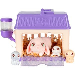 Little Live Pets Bunny Mini Interactive Toy Set, Hutch Animal Playset with 3 Surprise Babies, 20+ Sounds, Bunny Accessories for Girls Ages 3+ Little Live Pets Bunny Mini Interactive Toy Set, Hutch Animal Playset with 3 Surprise Babies, 20+ Sounds, Bunny Accessories for Girls Ages 3+