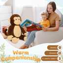 BENINY 30" Giant Plush Monkey - Super Soft & Huggable Stuffed Animal, Cuddly Toy & Pillow for Kids & Adults, for Bedtime & Playtime