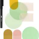 Mr. Pen- Transparent Sticky Notes with Pen, 150 Sheets, Matera Glow, Bible Sticky Notes for Books, Stocky Notes for Bible Journaling