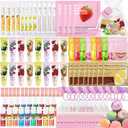 160 PCS Spa Party Supplies for Girls Women, Include Facial Mask, Hand Creams, Lip Balms, Eye Mask, Lip Mask, Foot Bath Bombs, Sleepover Party Favors Bulk Gifts for Girls Women