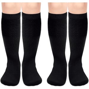 Sarfel Kids Soccer Socks Toddler Soccer Socks Girls Boys Soccer Socks Kids Tube Socks with Stripes Toddler Knee High Socks, Size: 3-6 Years