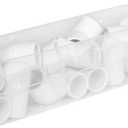 Akro-Mils 30128 Plastic Shelf Bins, Heavy Duty Storage Bins for Garage, Closet, and Drawer Organization, 18-Inch x 4-Inch x 4-Inch, Clear, 12-Pack