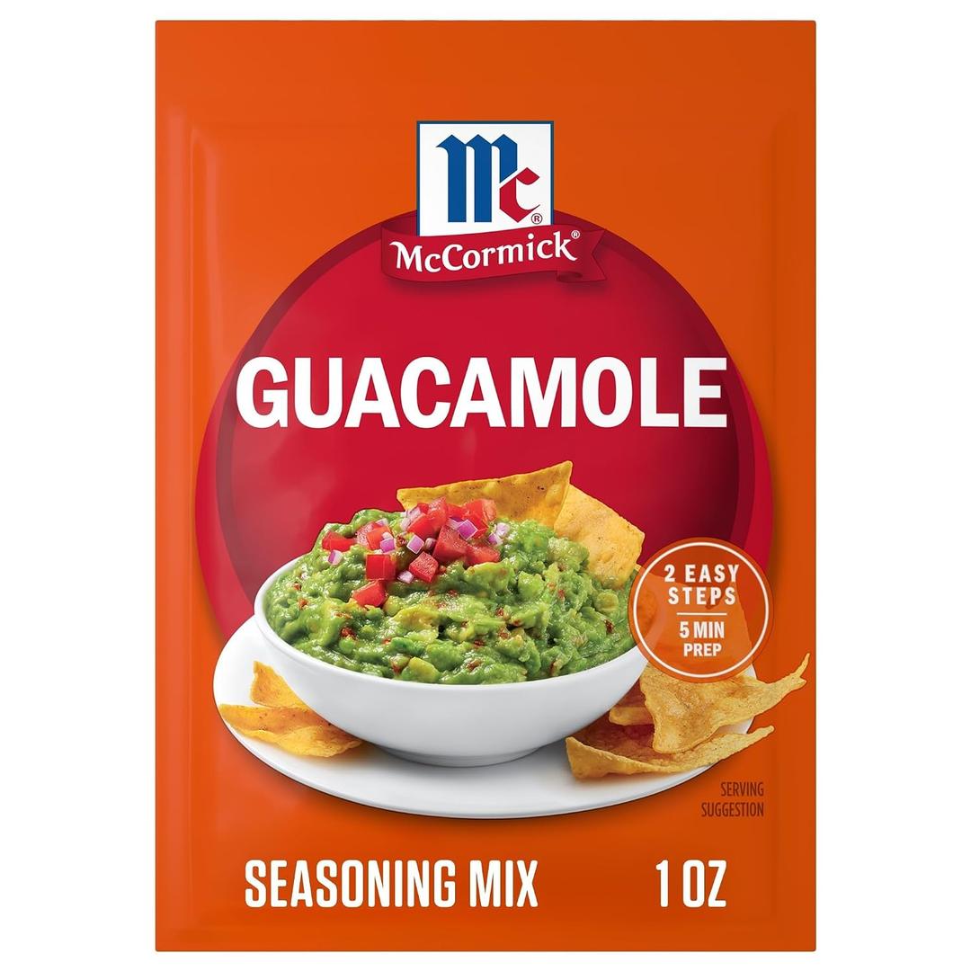 McCormick Guacamole Seasoning Mix, 1 oz (Pack of 12) (EXP 04/05/28)