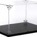 MECCANIXITY Acrylic Display Case, 8x6x4 Inches Clear Display Box Assemble Dustproof Display Box Storage Organizer for Collectibles Action Figures