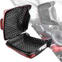 HDBUBALUS King Tour Pack Liners White Thread Stitching Touring Pak Inserts Fit for Harley Touring Electra Road King Street Glide Ultra Limited 2014-2024 (Floral pattern)