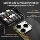 Real Aramid Fiber Case for iPhone 15 Pro Max [6.7 inch] Compatible with MagSafe,600D Aramid Fiber Weave,Thin & Light Cover with a Caseless Feel,Carbon Fiber Textures Design Kevlar Case (Track-SW)