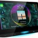 JVC KW-Z1000W Bluetooth Car Stereo Receiver with USB Port 10.1" Floating Touchscreen HD Display, AM/FM Radio - MP3 Player - Double DIN - Waze-Ready with Apple CarPlay or Android Auto (Black)