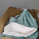 King Heated Blanket 100''X90'', Ultra Soft Silky Flannel & Fluffy Sherpa Heating Blanket Dual Control with 5 Heat Levels & 10 Hrs Timer, ETL Certified & Overheat Protection, Machine Washable (05-hunter Green)