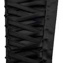 HKARWO Women's Corset Back Kit Satin Zipper Replacement Adjustable Lace up for Prom Formal Party Wedding Dress Black, Size 10"
