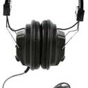 Califone 3068AV Switchable Stereo/Mono Over-Ear Headphones, 3.5mm and Adapter Plug, Black