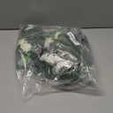 IPOPU Glitter Roses,50pcs Glitter Flowers Foam Rose with Stem for DIY Wedding Bridal Bouquet Home Party Christmas Decoration(Ivory)