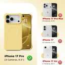 for iPhone 17 Pro Case, Compatible with MagSafe, Screen Protector +[Integrated Silicone Camera Control Button], Shockproof Protective Magnetic Case for iPhone 17 Pro 6.3", Buttercream Yellow