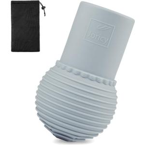 Landmine Barbell Attachment, Silicone Barbell Cap Fits 2" Olympic Bars, Olympic Barbell Landmine Attachment with Bags, Barbell Landmine for 2" Barbell for Press Row Spin Split Squats, Grey