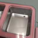 Stainless Steel Bento Lunch Box for Kids Adults, 3 Compartments Metal Bento Box with Transparent Lid & Silicone Container for Kids,Dishwasher-Safe,School & Travel,BPA-Free(Pink)