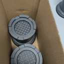 4Pcs Anti Vibration Pads for Washing Machine, Adjustable Height Stops Washer Dryer Moving, Prevents Noise, Vibration Transfer, Antivibration Stabilizer Support Feet with Suction Cup Bottom (Grey)
