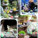 FIVEIZERO 102PCS Luminous Mini Resin Aquatic Animals Bulk - 15 Styles Glow in The Dark Plastic Tiny Sea Creatures for Dollhouse, Fairy Garden, Aquarium, Party Favors & DIY Craft Decor