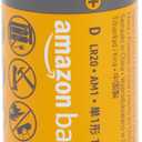Amazon Basics 24-Pack D Cell Alkaline All-Purpose Batteries, 1.5 Volt, 5-Year Shelf Life, Long-Lasting Power, Leakproof Design