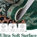 Moynesa Leopard Washable Rugs, 8x10 Area Rugs for Living Room, Soft Large Jaguar 8x10 Bedroom Rug, Non Slip Ultra Thin Floor Carpet for Dining Room Home Office, Green