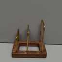 Chopping Board Rack with Wood Base  Multi Layer Kitchen Organizer Stand for Cutting Boards Pot Lids, Baking Trays Pans and Plates Cabinet Storage Divider Accessory Home Countertop or Inside Cabinets