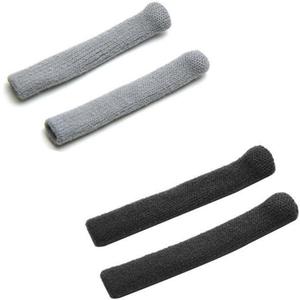 Kmise Soft Knitting Cotton Glasses Ear Cushion, 2 Pairs Eyeglasses Temple Tips Sleeve, Non-Slip Comfortable Elastic For Spectacle Sunglasses Reading Glasses Eyewear, Glasse Grips, anti slip