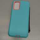 for Samsung Galaxy S20 Plus Case, Military Grade Shockproof/Drop Proof/Dust Proof Case with 2Pcs Self Healing Flexible TPU Screen Protector & Camera Lens Protector (Aqua Blue/Pink)