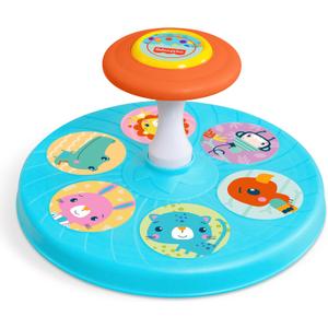 Fisher-Price™ Twist N Twirl Spinning Toy for Toddlers 18+ Months, Classic Sit and Spin Activity Toy for Balance and Active Play, 17.7 x 9.4 inches