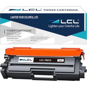 LCL TN810 Black Toner Cartridge Replacement for Brother TN810 TN810XL TN810BK TN810XLBK for MFC-L9610CDN HL-L9410CDN HL-L9430CDN HL-L9470CDN HL-EX470W MFC-L9630CDN FC-L9670CDN MFC-EX670W printer (1PK)