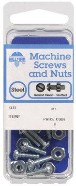 Hillman No. 10-32 in. x 3/4 in. L Slotted Round Head Zinc-Plated Steel Machine Screws 10 pk