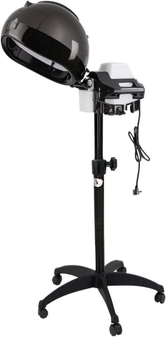 Hair Steamer for Hair Care and Color Styling Adjustable Timer and Temperature Portable Vertical Hair Steamer with Swivel Base for Salon Salon and Home Use