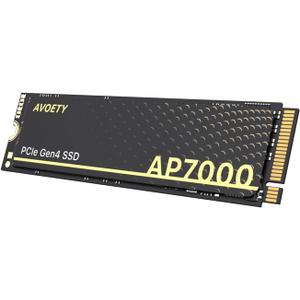 512GB SSD - M.2 NVMe PCIe Gen4x4 with Graphite Sheet, up to 4550MB/s Read, SLC Cache TLC 3D NAND Gaming SSD, Compatible with PS5, Laptop  PC (AP7000)