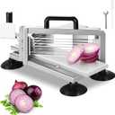 VEVOR Commercial Tomato Slicer 3/16 inch Heavy Duty Tomato Slicer Tomato Cutter with Built-in Cutting Board for Restaurant or Home Use (3/16 inch)