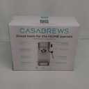 CASABREWS 3700 Essential Espresso Machine 20 Bar, Stainless Steel Cappuccino & Latte Machine with Steam Frother for Home, 43.9oz Water Tank, Silver