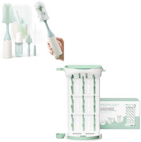 Momcozy Bottle Brush Kit & Momcozy DIY Larger Bottle Drying Rack