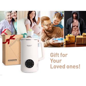 Nut Milk Maker Machine 35oz Automatic Nut Milk Maker, Soy Milk Maker & Plant-Based Milk Maker for Almond Milk, Oat Milk, Cashew Milk, Heating, 8 in1 Mode, 12H Delay Start, 6H Keep Warm, Self-Cleaning