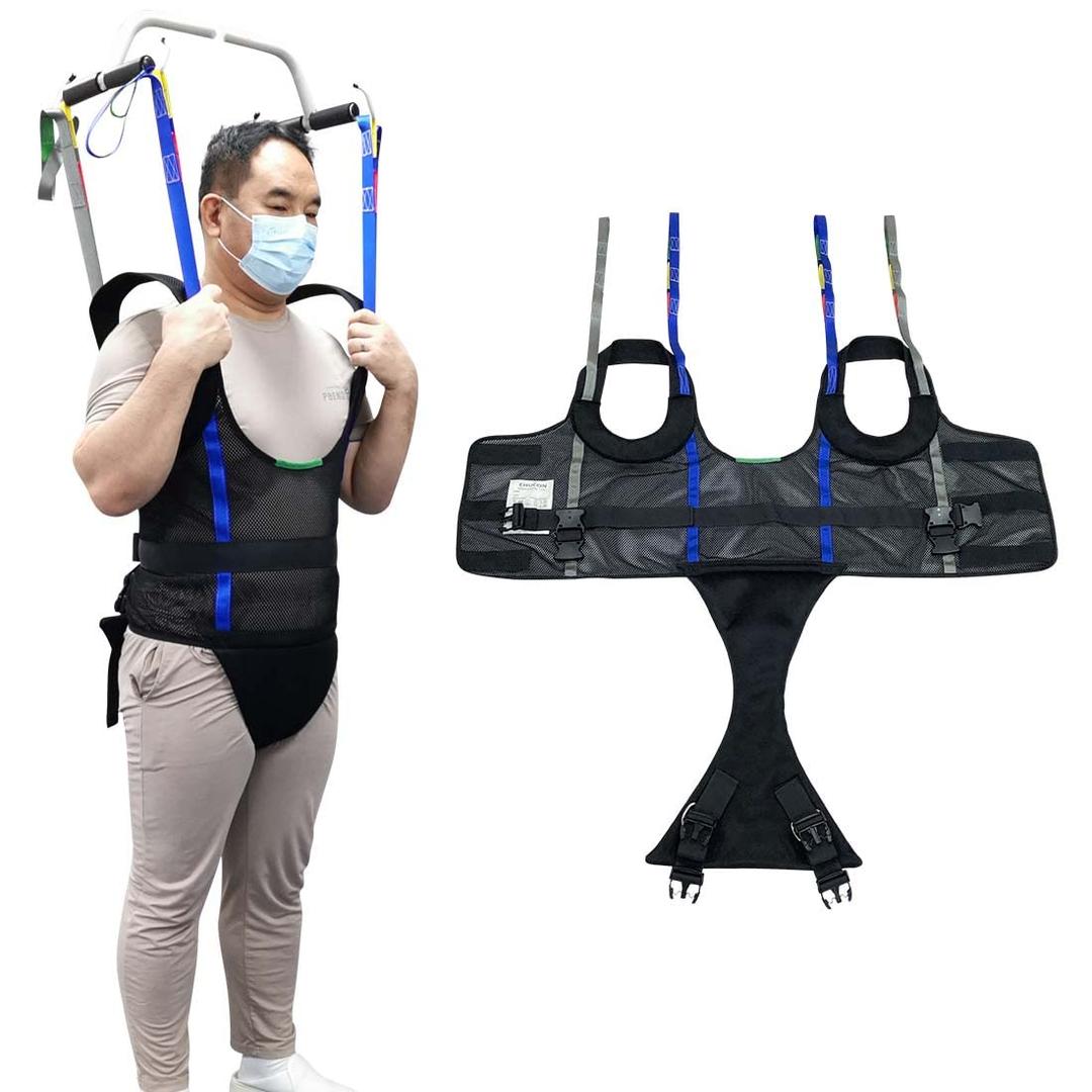 Comfort Padded Patient Lift Walking Sling,500lbs Safety Loading Weight,Medical Hoist Standing Aids for Ambulating Support Training-Extra Large (XL)