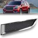 Fog Light Grille Cover Compatible with 2013-2016 GMC Acadia 2017 Limited Left Driver Side Bumper Cover Grille With Chrome Molding Front Upper Mounts Below Head Light # GM1038155 20982401