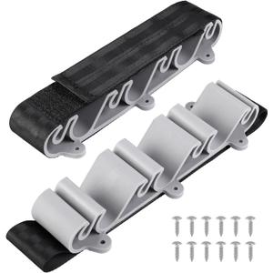 RunNico 2 Pack Boating Vertical Fishing Rod Holders,Fishing Rod Holder,Boating Vertical Fishing Rod Rack for Storage,Fishing Pole Strap for Boat Deck