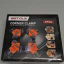 WETOLS Corner Clamp for Woodworking, 90 Degree Right Angle Clamp, Wood Clamps, 4Pcs Adjustable Spring Loaded Woodworking Clamp, Gifts for Dad, Birthday Gifts for Men, Photo Framing, Orange