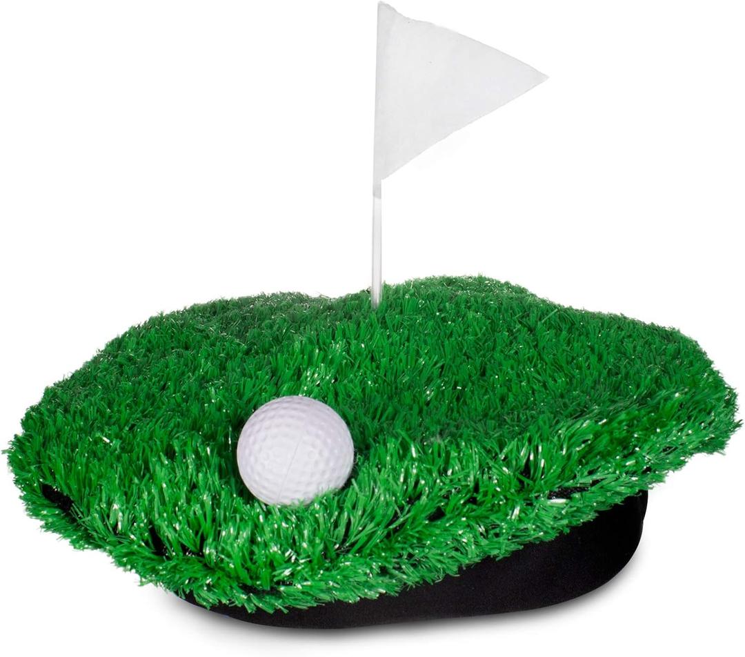 Windy City Novelties Hole-in-One Golf Turf Hat with Flag & Golfball