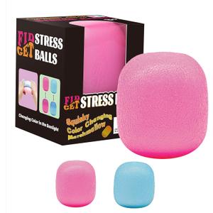 Fidget Toys Squishy Drop, Stress Cube Squishies Anxiety Stress Relief, Ice Squishy Stress Cube-Drop Malt Sugar Balls, Sensory Ball for Kids with Autism (Pink Dough Ball, 1)