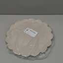 120 Pcs Sage Green Paper Placemats, 13.5 Inch Disposable Scalloped Easter Placemat Round Table Place Mats, Round Table Place Mats for Birthday Wedding Bridal Shower Baby Shower Banquet Tea Party