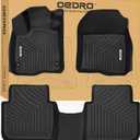 OEDRO Floor Mats Fits for Honda CR-V 2023 2024 2025(Include Hybrid), Custom Fit TPE All-Weather Floor Liners, Includes 1st and 2nd Row Full Set Liners, Black