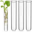 DOITOOL Propagation Tubes : 4pcs Glass Test Tubes for Plants, Flowers, Wall Terrarium, Hydroponic Cuttings for Home Office Wall Decor