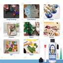 Craft Glue & Precision Tips, Craft Glue Bottles with Fine Tip, Quick Dry Clear, Strong Tacky Glues, Fabric Adhesive Permanent for Paper Crafting Scrapbooking/Etc (200ML)