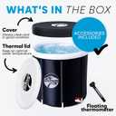 Cold Plunge Tub Portable Ice Bath Tub for Athletes & Adults Inflatable Bathtub for Cold Water Therapy, Sports Recovery & Wellness Outdoor & Indoor Use 5-Year Assurance