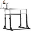 VEVOR Dip Bar, 800 lbs Capacity, Heave Duty Dip Stand Station with Adjustable Height, Fitness Workout Dip Bar Station Stabilizer Parallette Push Up Stand, Parallel Bars for Strength Training Home Gym