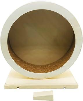 Hamster Wooden Balance Bike Toy Hamster Wheel Wooden Exercise Wheel for Racing Mice, Chinchillas, Mice and Other Small Animals
