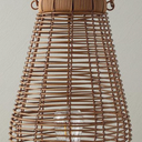 Solar Lanterns Outdoor, Natural Rattan Bamboo Hanging Solar Lights Waterproof Decorative Lanterns for Yard, Patio, Lawn, Tabletop, Pathway, Landscape, Garden Decor Gifts